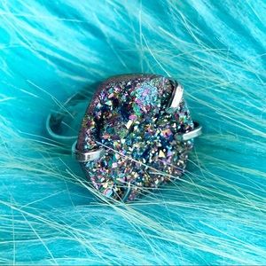 🍋 Crystal adjustable ring